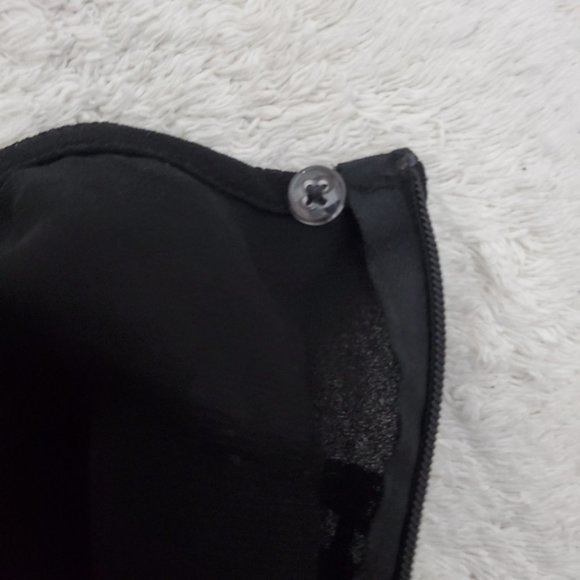 Vintage Y2K Black Tiered Pleated Flapper Dress - Picture 4 of 10